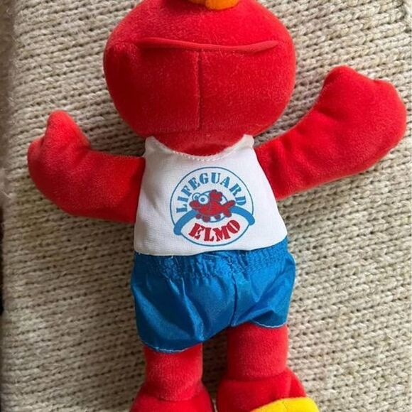 1998 Tyco Lifeguard Elmo plush 11” - Picture 4 of 6